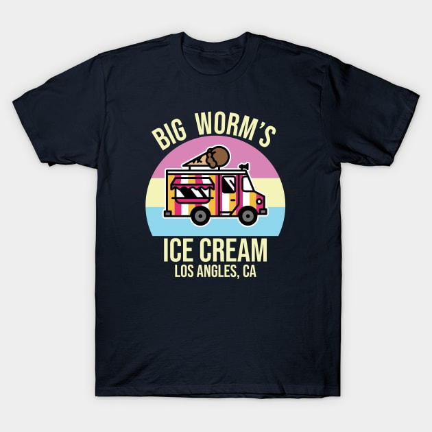 Big Worm's Ice Cream & Frozen Treats T-Shirt by Geminiguys
